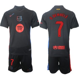 FC Barcelona Uitshirt 2024-2025 Ousmane Dembélé #7 Korte Mouw (+ Korte broeken) voordelig online kopen