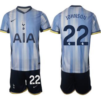 Tottenham Hotspur Uitshirt 2024-2025 Brennan Johnson #22 Korte Mouw (+ Korte broeken) voordelig online kopen