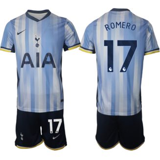 Tottenham Hotspur Uitshirt 2024-2025 Cristian Romero #17 Korte Mouw (+ Korte broeken) voordelig online kopen