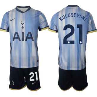 Tottenham Hotspur Uitshirt 2024-2025 Dejan Kulusevski #21 Korte Mouw (+ Korte broeken) voordelig online kopen