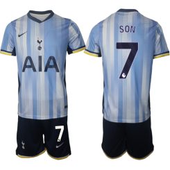 Tottenham Hotspur Uitshirt 2024-2025 Son Heung-min #7 Korte Mouw (+ Korte broeken) voordelig online kopen