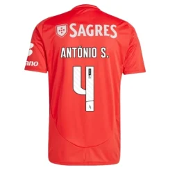 Benfica Thuisshirt 2024-2025 António Silva 4 Korte Mouw voordelig online kopen