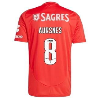 Benfica Thuisshirt 2024-2025 Aursnes #8 Korte Mouw voordelig online kopen