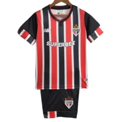 Kids FC São Paulo Uitshirt 2024-2025 Korte Mouw (+ Korte broeken) voordelig online kopen