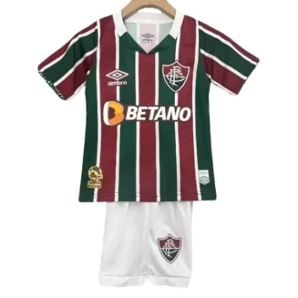 Kids Fluminense FC Thuisshirt 2024-2025 Korte Mouw (+ Korte broeken) voordelig online kopen