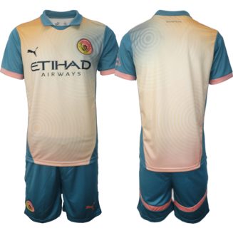 Manchester City Derde Shirt 2024-2025 Korte Mouw (+ Korte broeken) voordelig online kopen